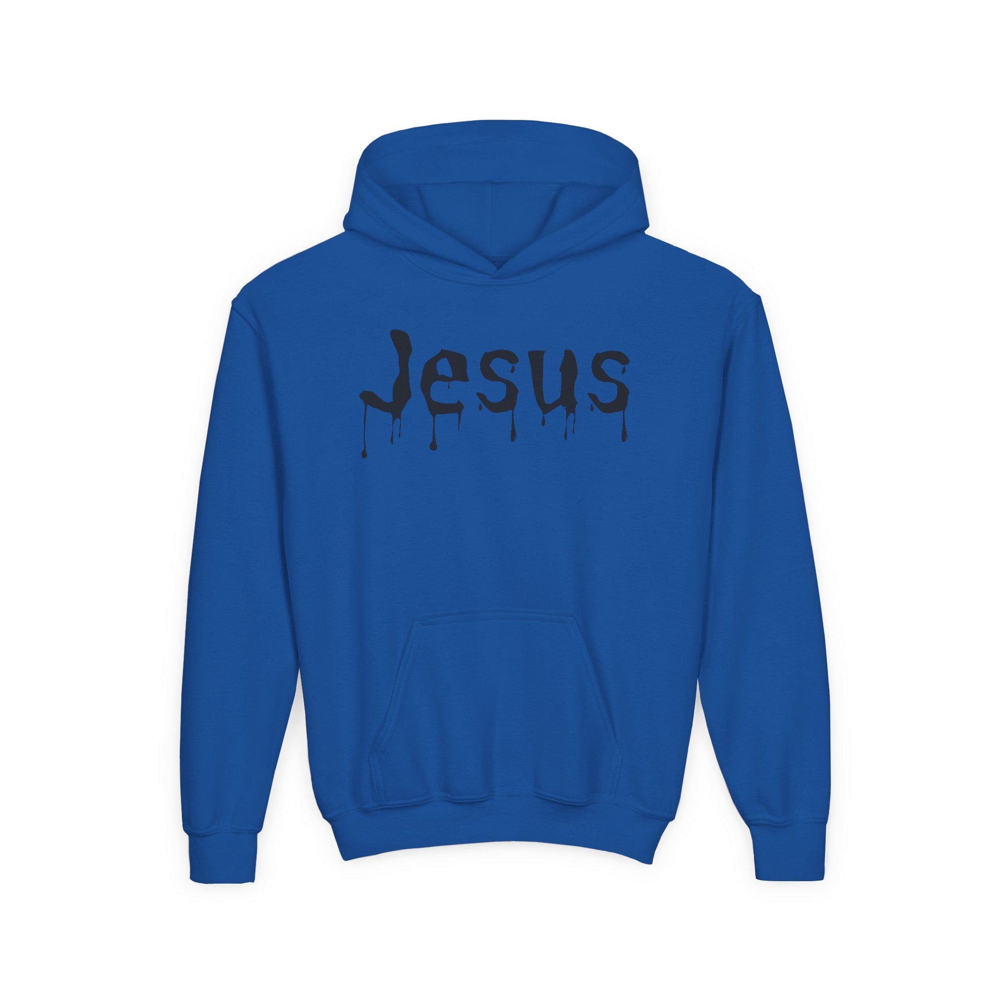 Youth Dripped in Jesus Hooded Sweatshirt