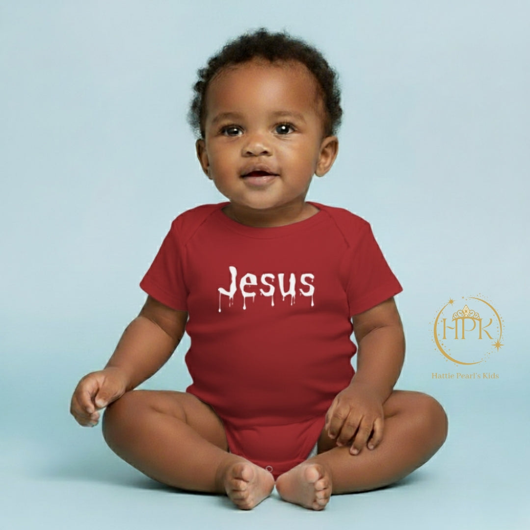 Dripped in Jesus-Infant Fine Jersey Bodysuit