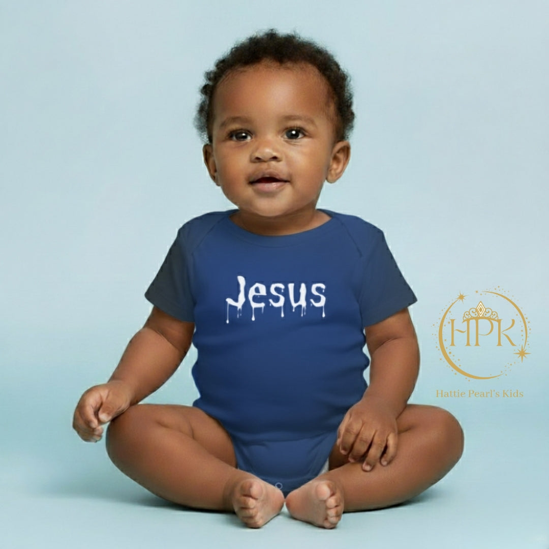 Dripped in Jesus-Infant Fine Jersey Bodysuit