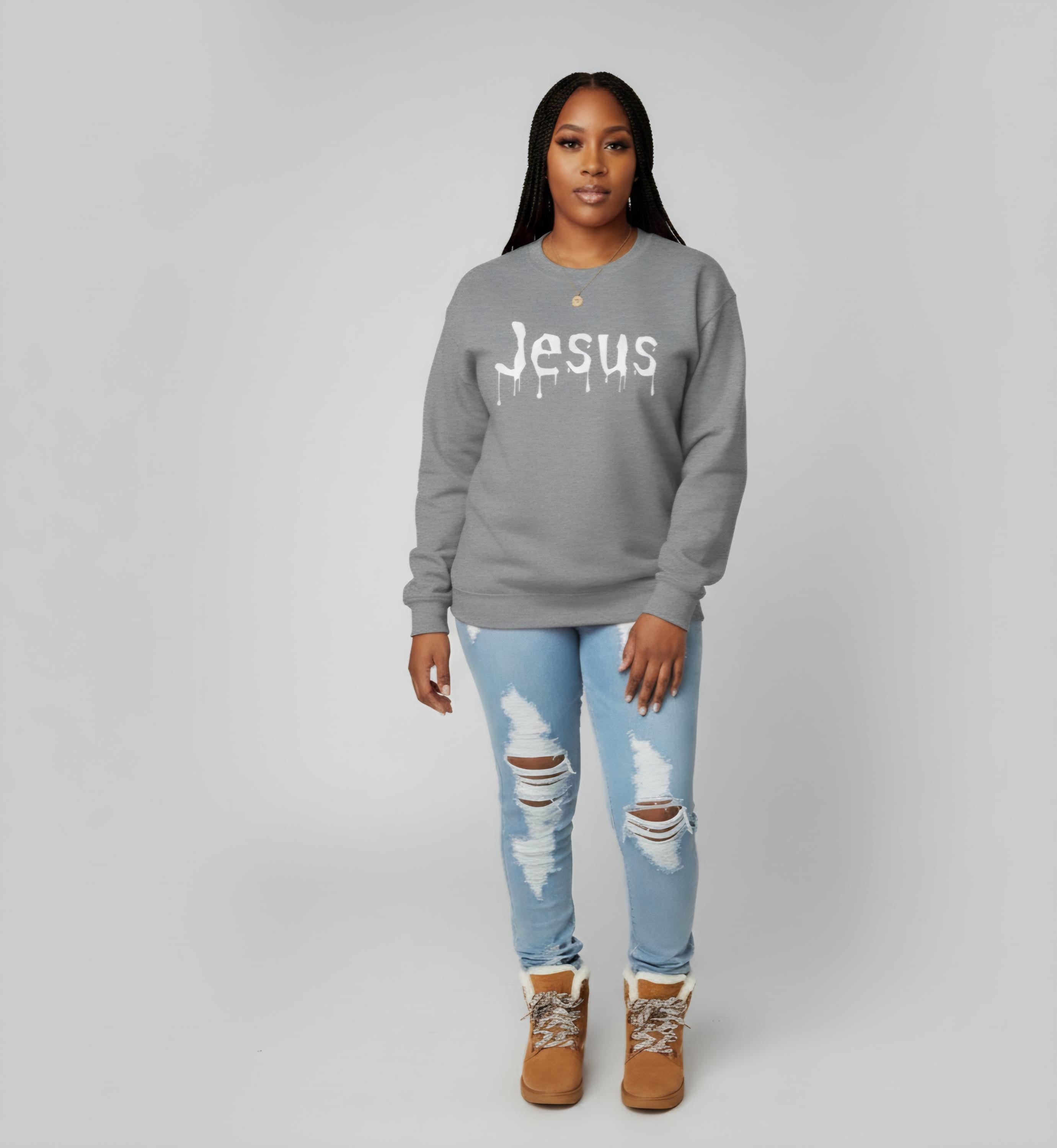 Dripped in Jesus Sweatshirt Unisex