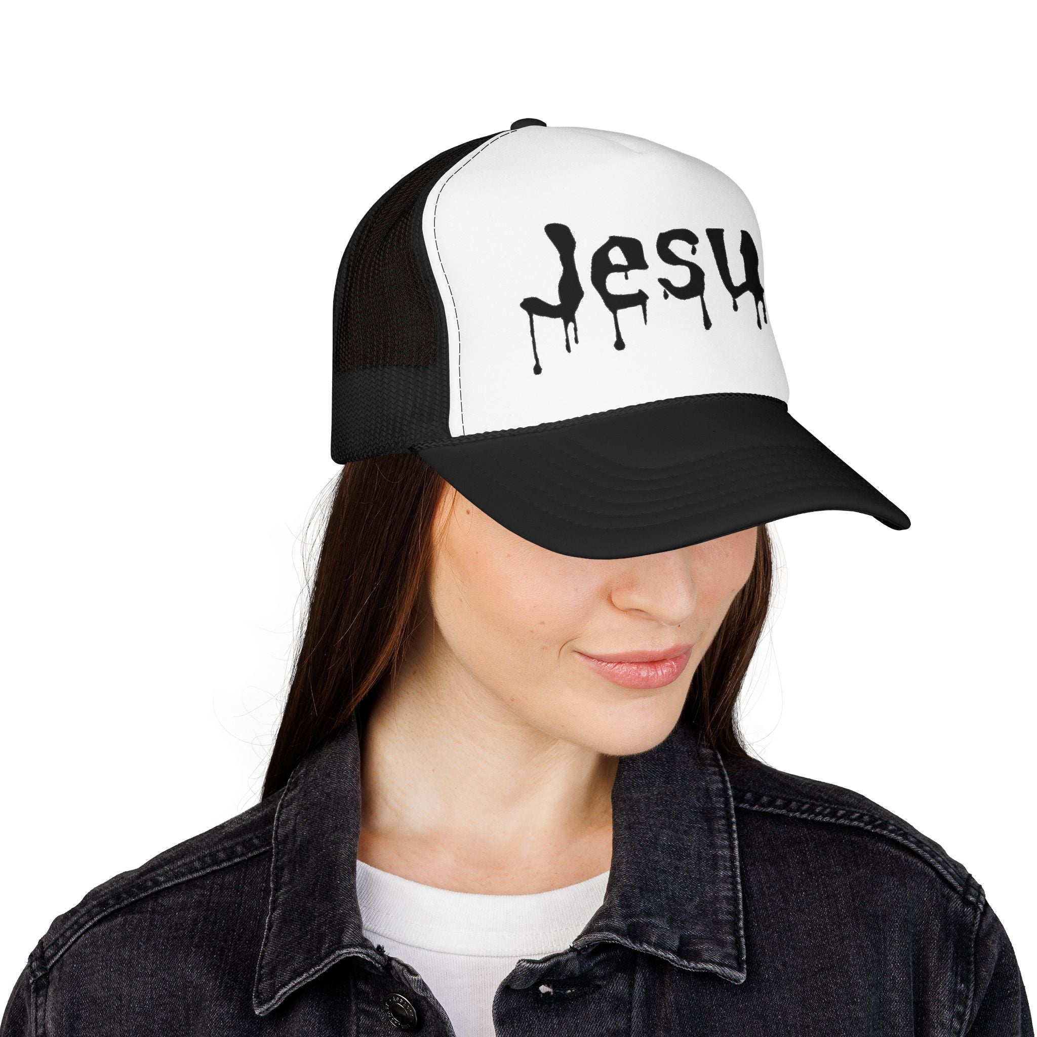 Jesus Drip Trucker Hat| Black