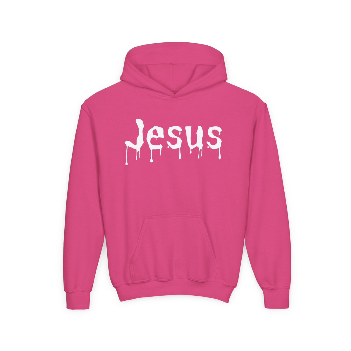 Jesus Drip Hoodie – Youth – White Ink