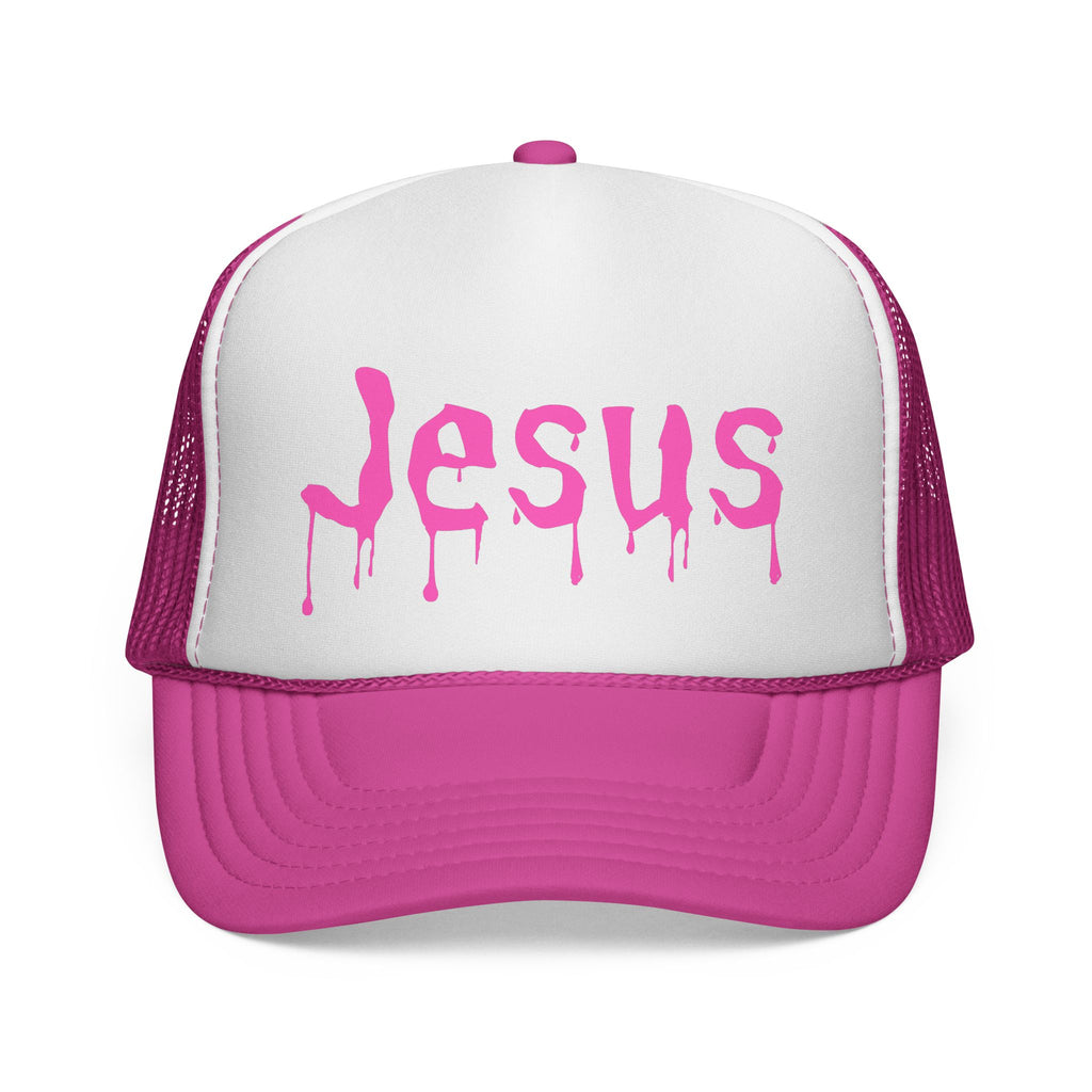 Dripping Name of Jesus Trucker Cap