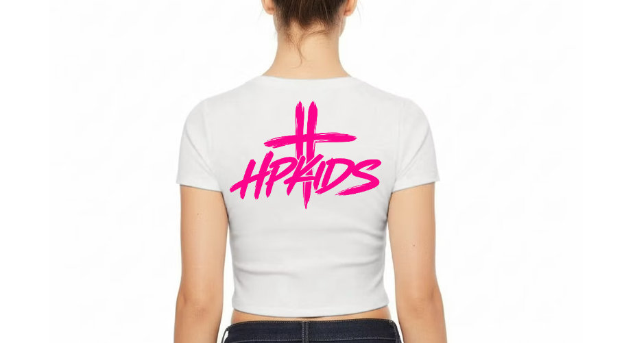 Dripped in Jesus Hot Pink Crop Tee