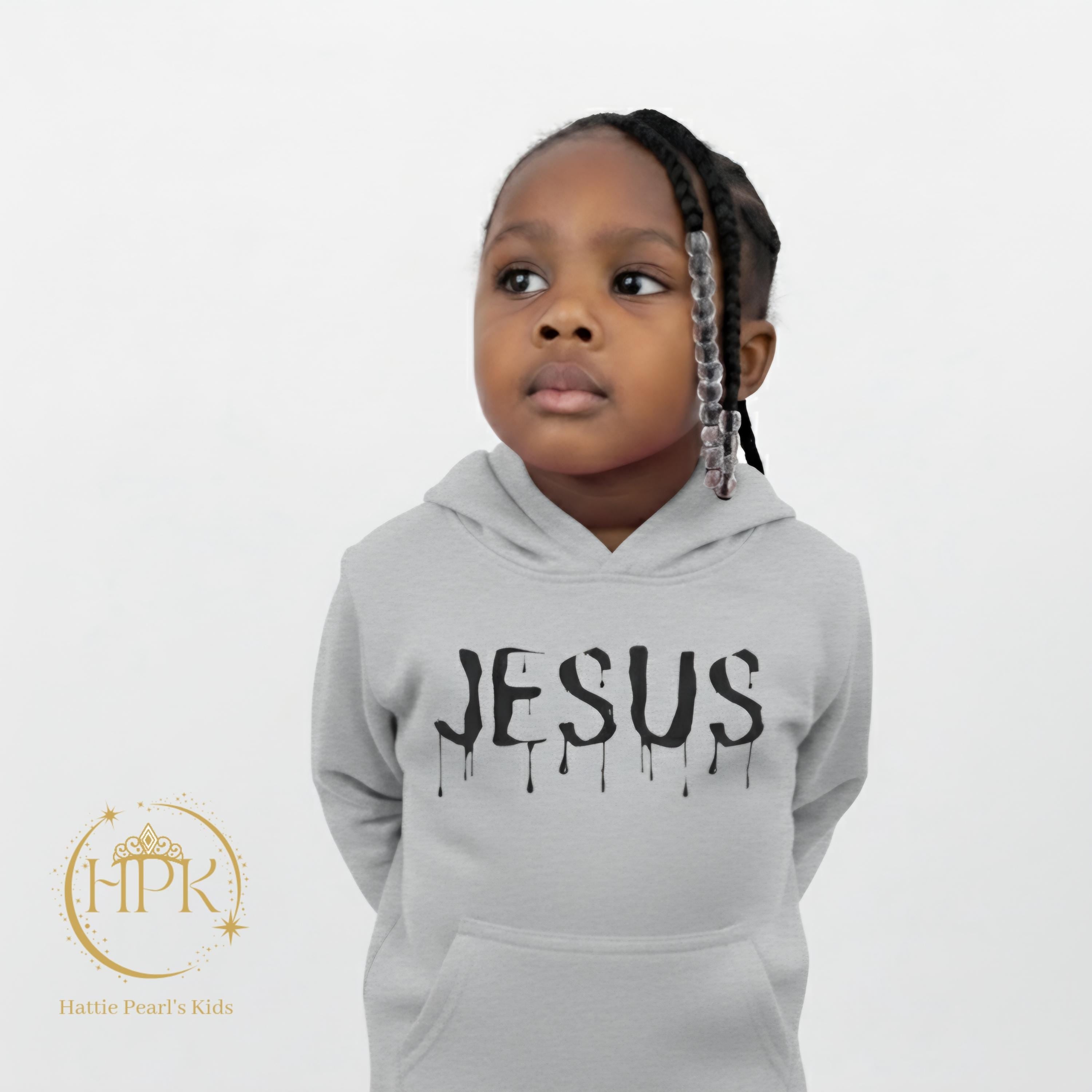 Dripped in Jesus -Toddler Fleece Hoodie