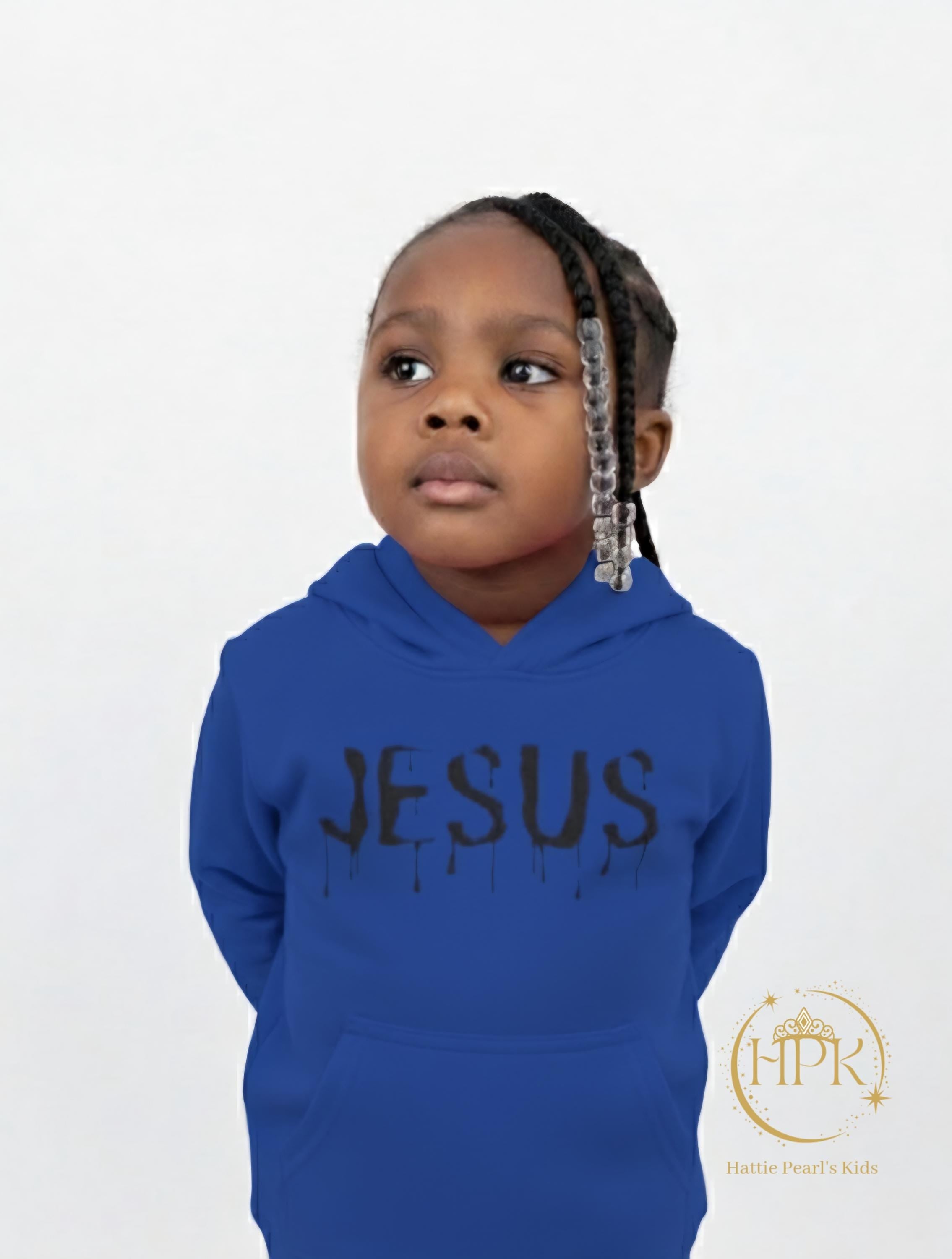 Dripped in Jesus -Toddler Fleece Hoodie