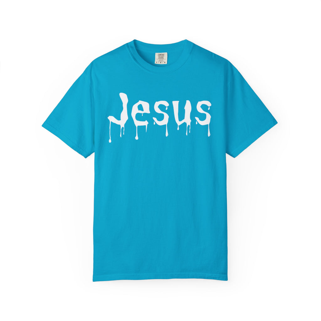 Dripped In Jesus™: Premium Tee Sapphire