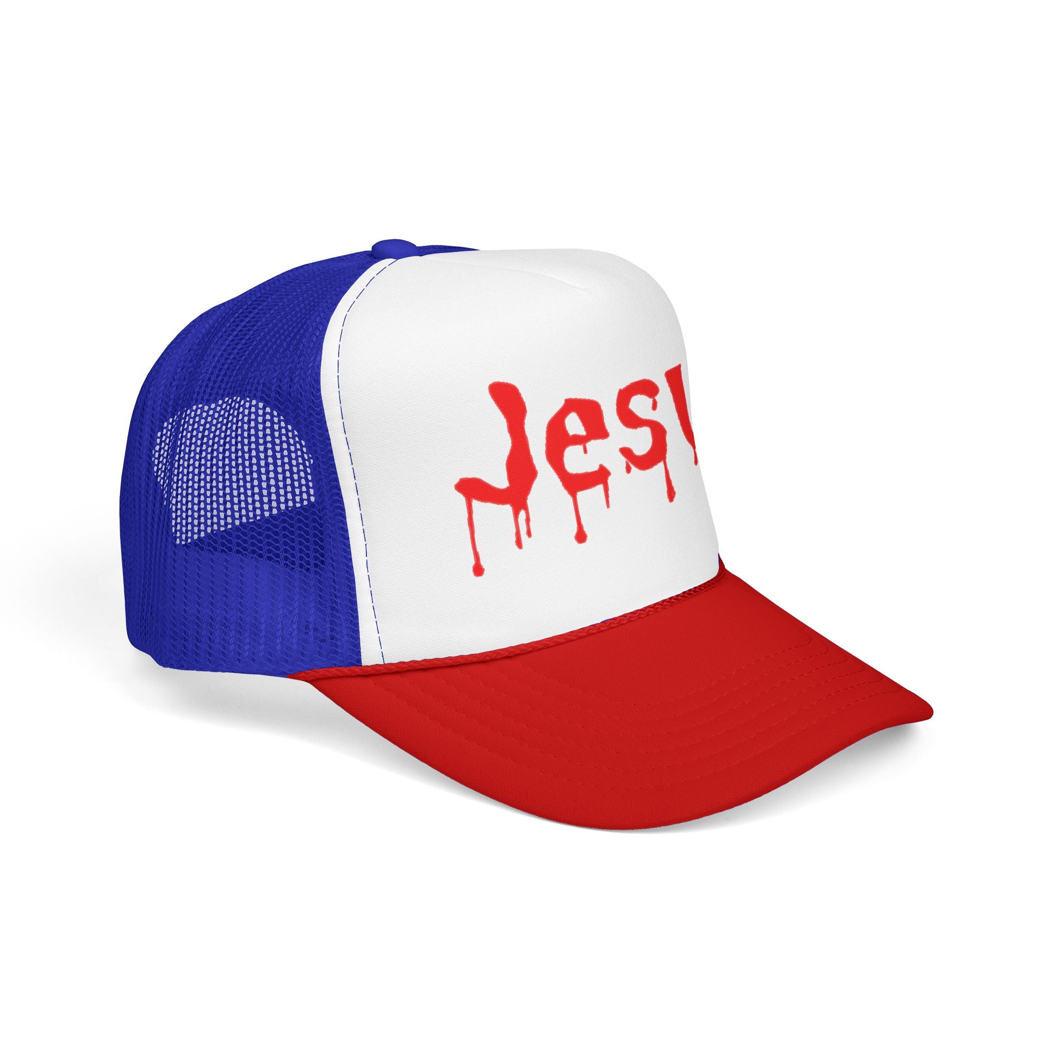 Jesus Drip Trucker Hat| Red White Blue