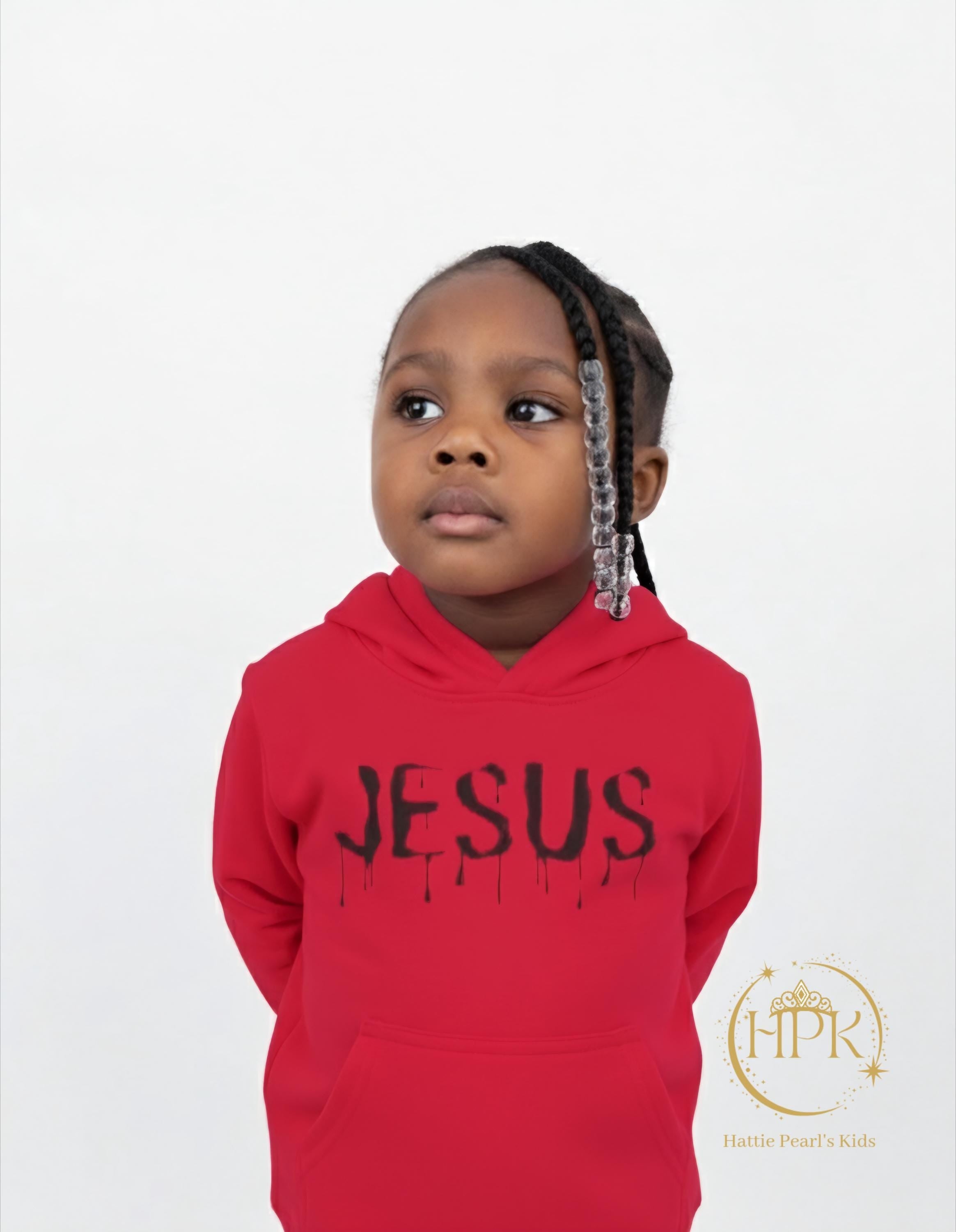 Dripped in Jesus -Toddler Fleece Hoodie
