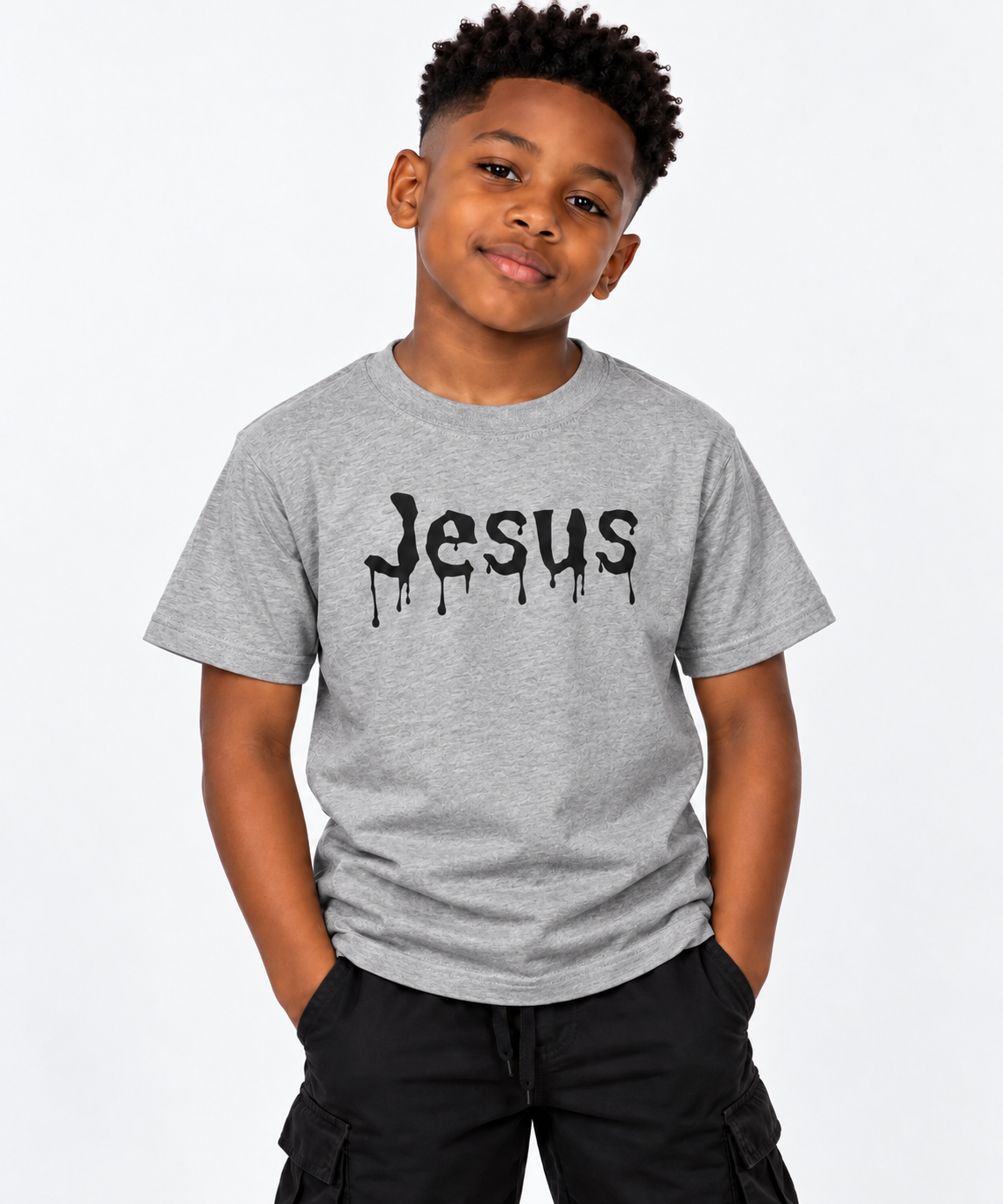 Jesus Drip Classic Tee – Kids – Black Ink