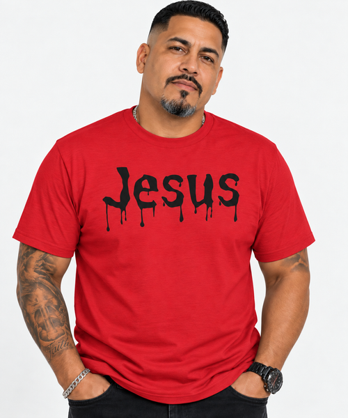 Jesus Drip Classic Tee – Adult – Black Ink
