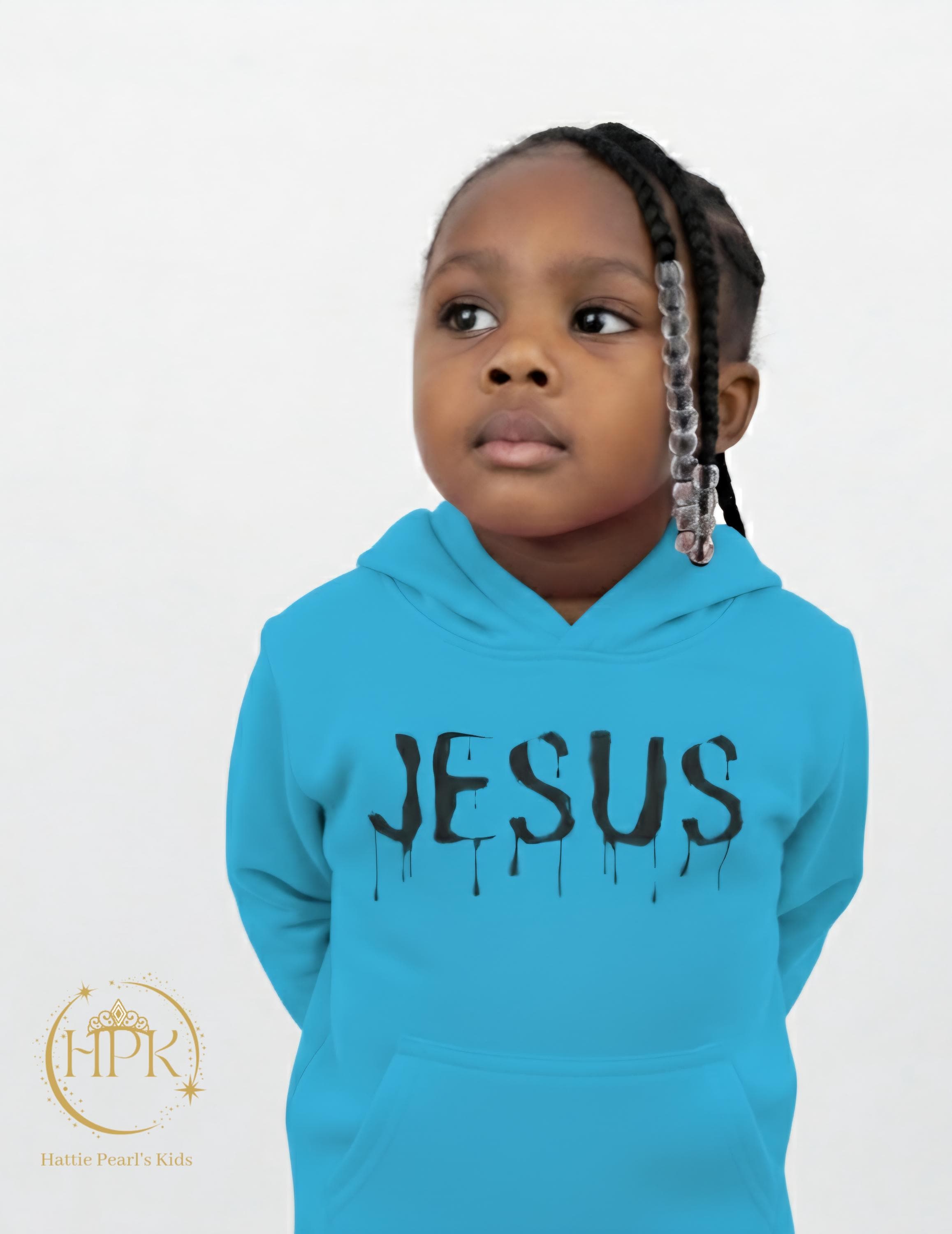 Dripped in Jesus -Toddler Fleece Hoodie
