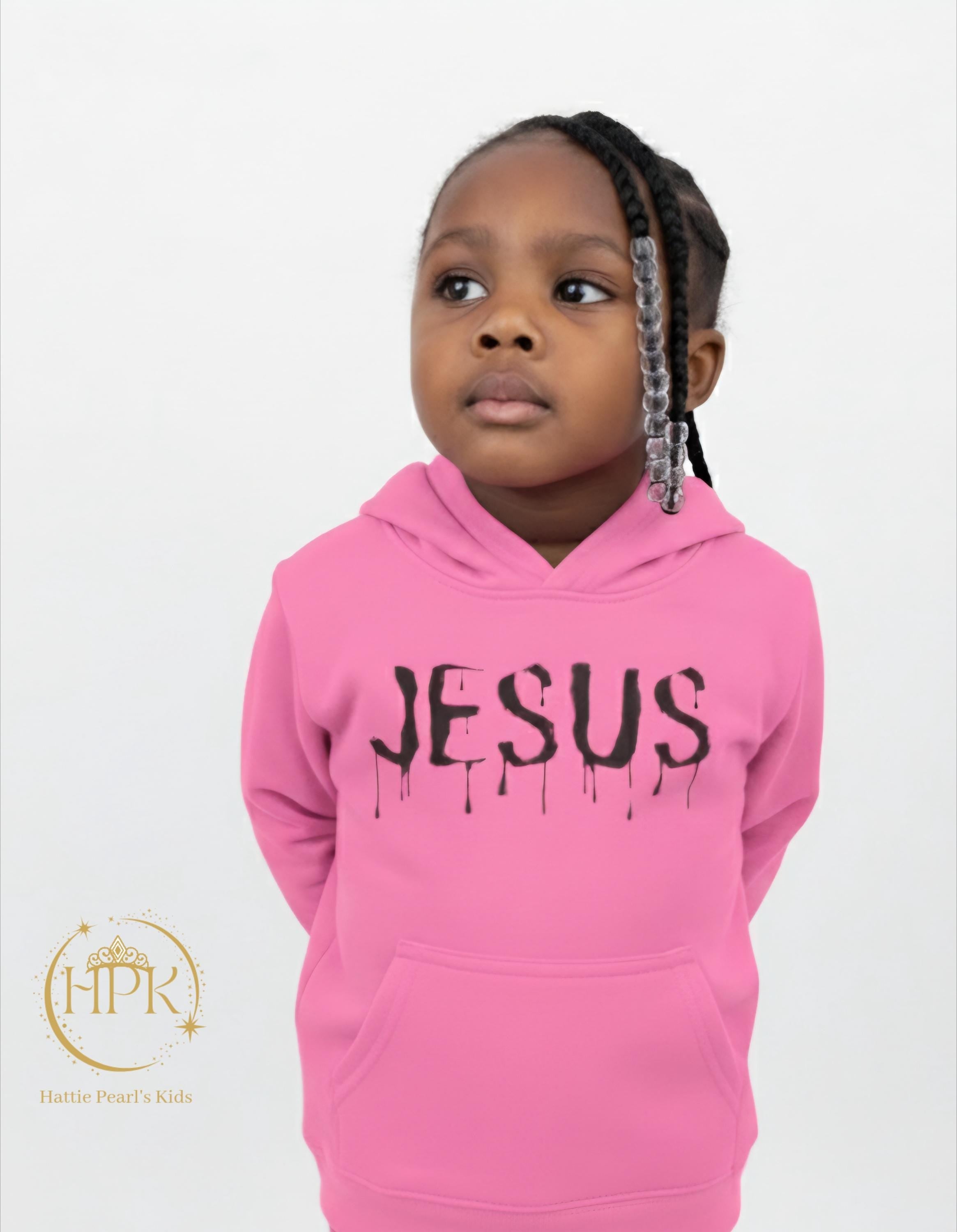 Dripped in Jesus -Toddler Fleece Hoodie