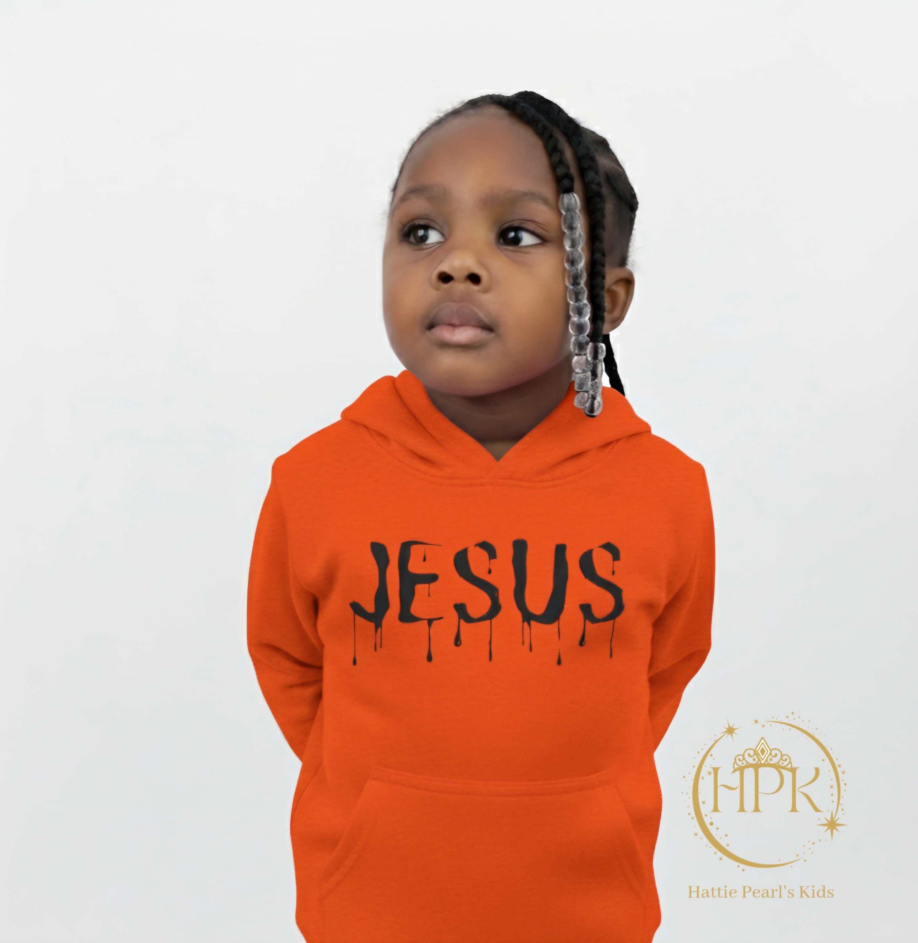 Dripped in Jesus -Toddler Fleece Hoodie